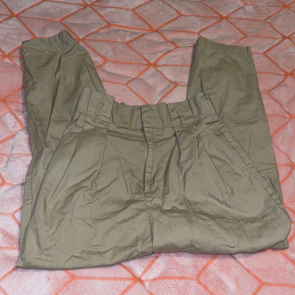 Cute Khaki paper bag pants